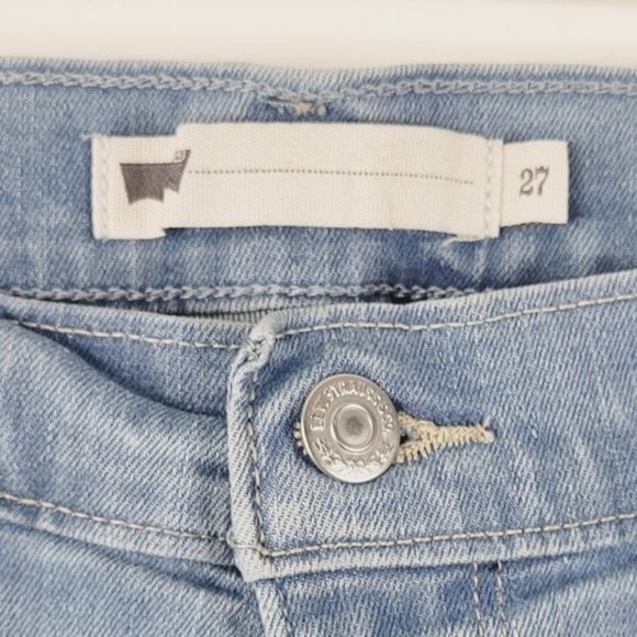 LEVI'S Denim Blue Jean Shorts Size 27 - Picture 5 of 5